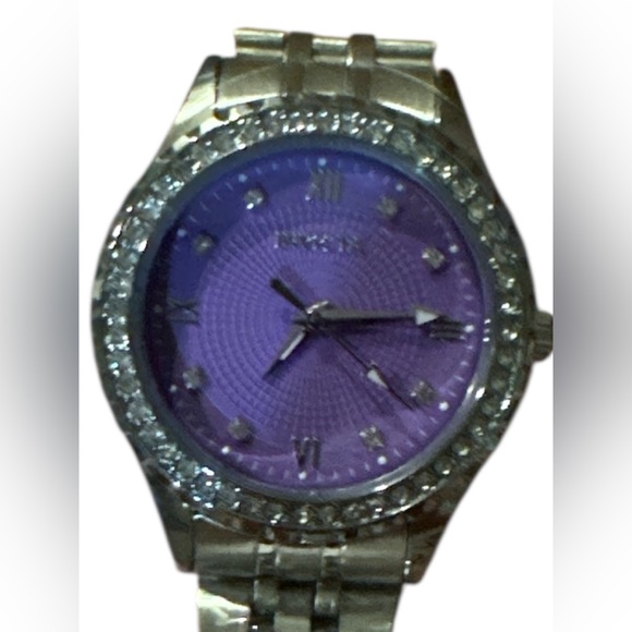 Women\'s Silver and Purple Watch